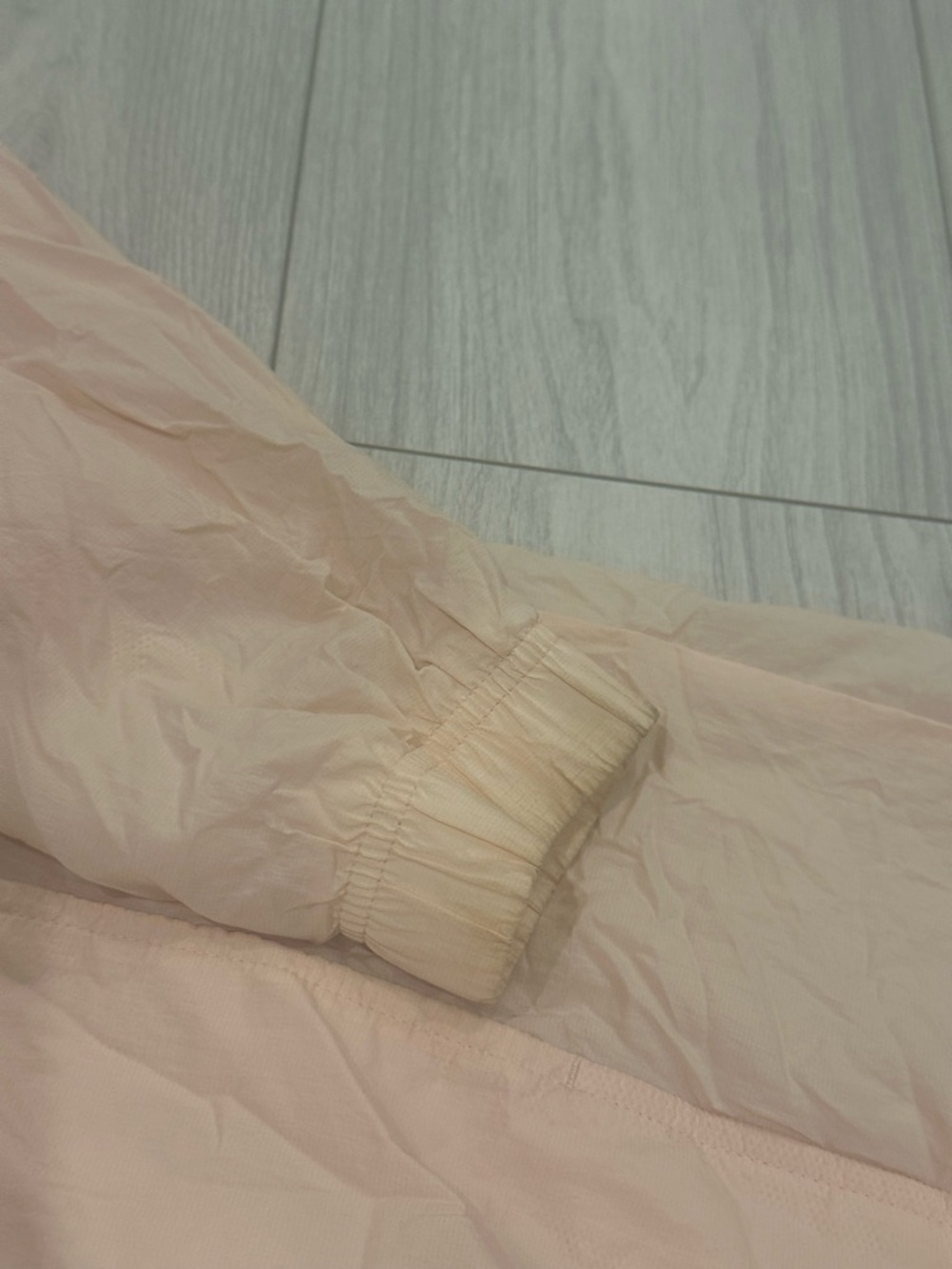 Nike Windrunner Jacket Peach Cream Longline Lightweight Zip Up Size M - Picture 4 of 5